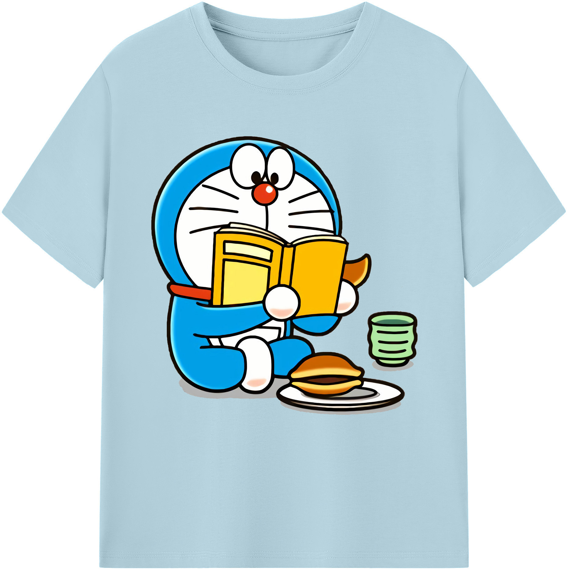 （画像用） ドラえもん Doraemon 綿100％半袖Tシャツ（フロントプリント）